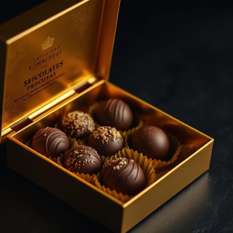 Caixa Dourada de Trufas